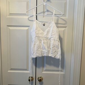Bloom beachwear crop / cut off  White Lace Camisole Top